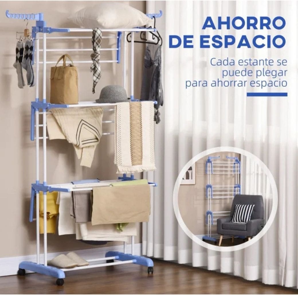 TENDEDERO PLEGABLE 3 NIVELES