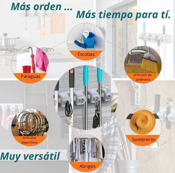 Organizador de pared multiusos