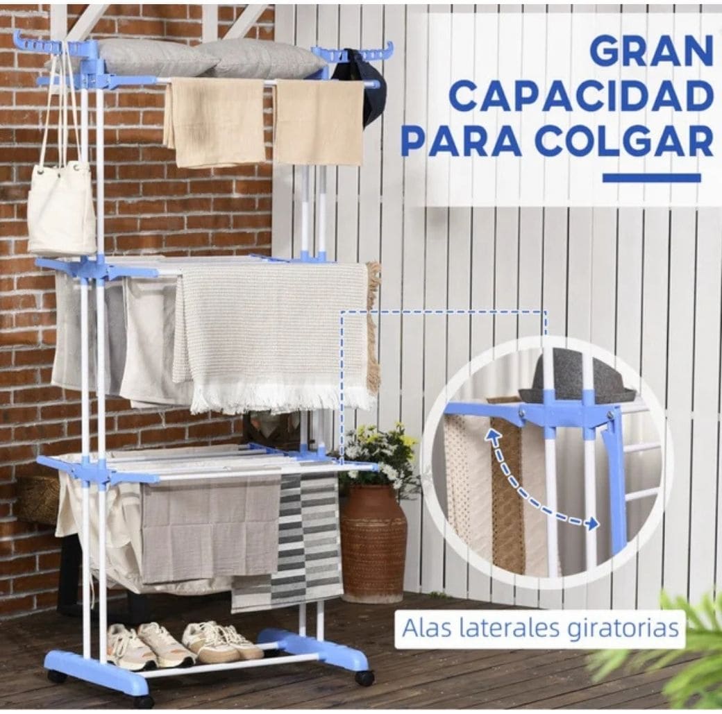 TENDEDERO PLEGABLE 3 NIVELES