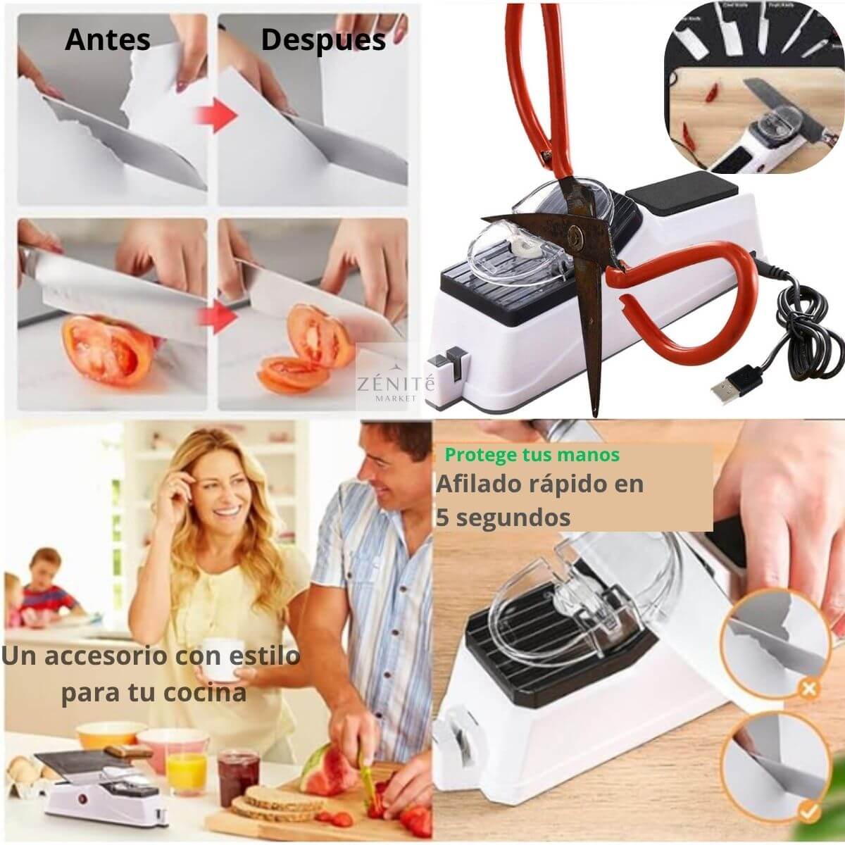 Máquina Afilador Eléctrico con Cubierta