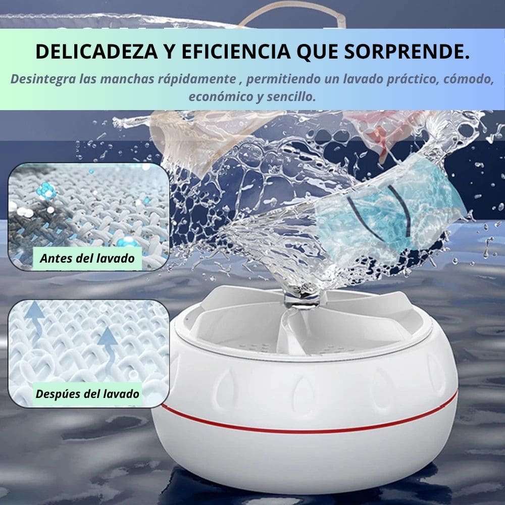 Mini Lavadora Ultrasonica Portátil