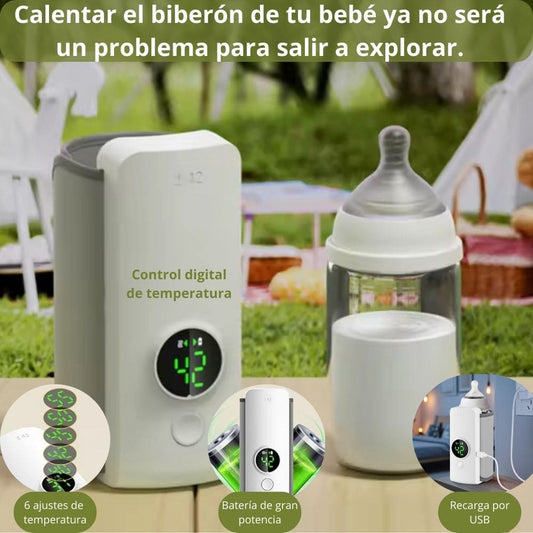 Calentador de mamadera recargable