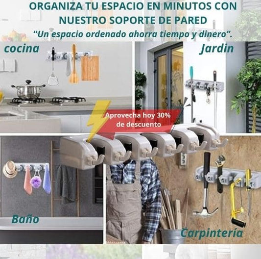 Organizador de pared multiusos